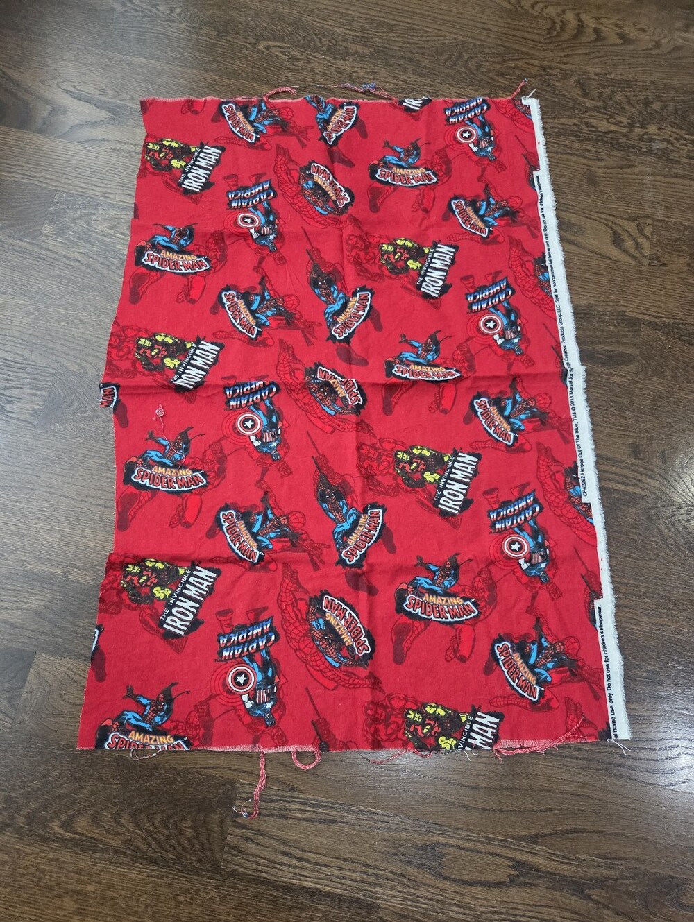 Marvel Red Spider-Man & Iron Man Print Fabric Panel 34×22in.